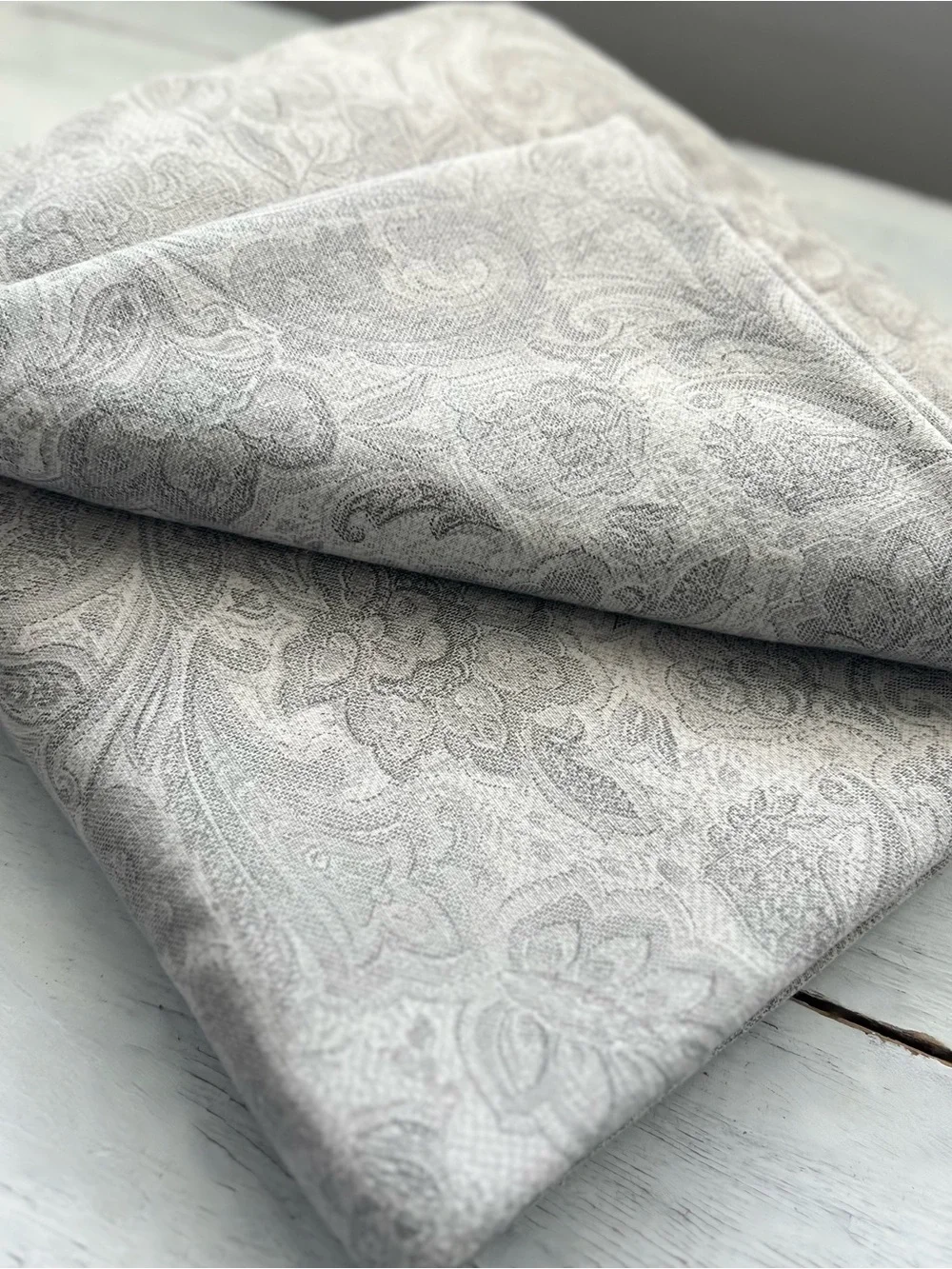 Restoration Hardware RH Italian Antiqued Floral Queen Duvet Cover Jacquard Italy